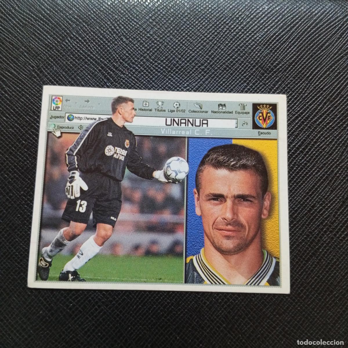 Fu&szlig;ball-Sticker: UNANUA VILLARREAL ESTE 2001 2002 CROMO FUTBOL 01 02 LIGA - SIN PEGAR - A216 PG406