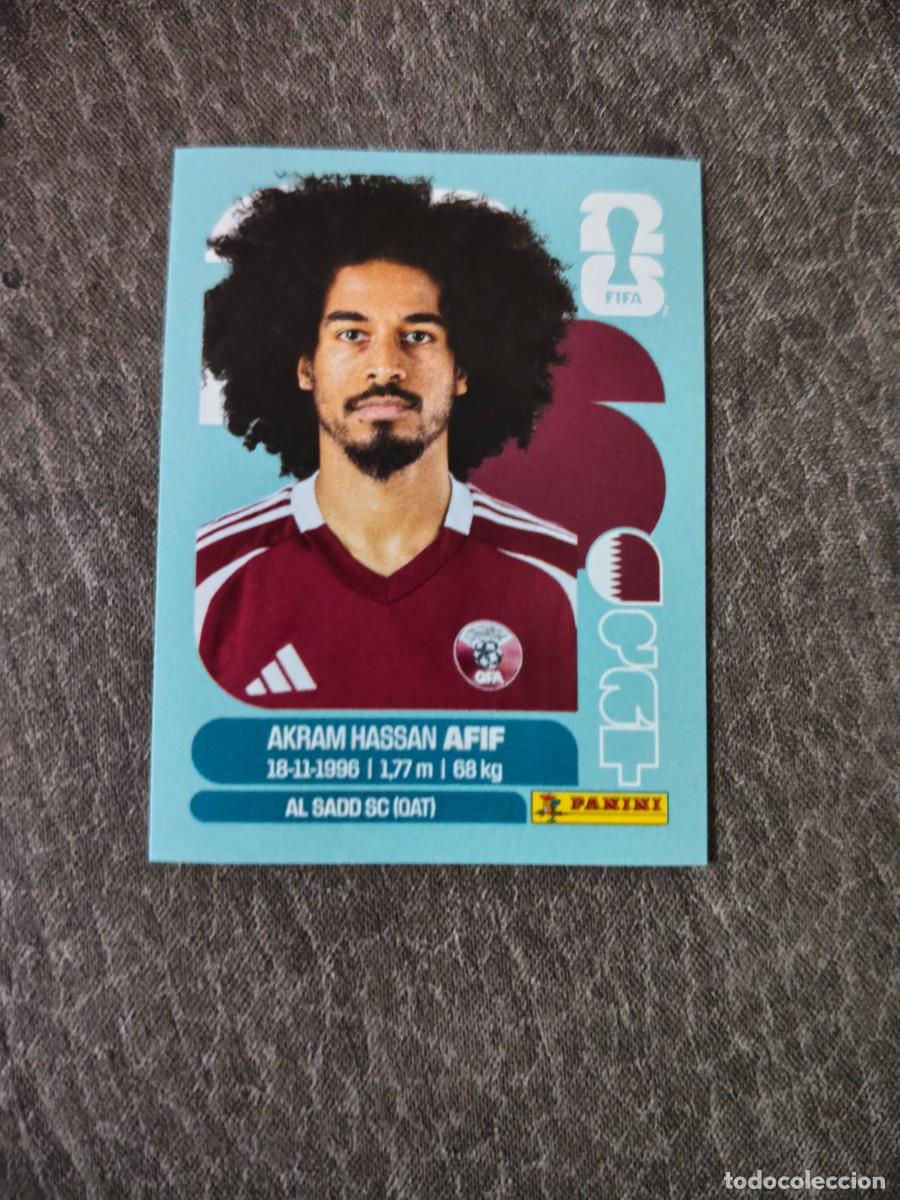 Fu&szlig;ball-Sticker: Cromo QAT18 AKRAM HASSAN AFIF CATAR. Colecci&oacute;n FIFA WORLD CUP 2026 PANINI Nuevo
