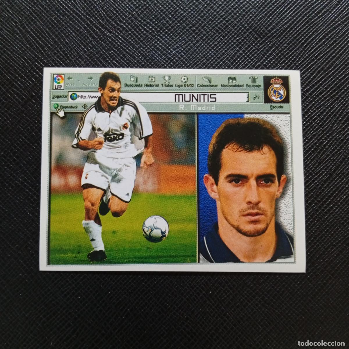 Cromos de f&uacute;tbol: MUNITIS REAL MADRID ESTE 2001 2002 CROMO FUTBOL 01 02 LIGA - SIN PEGAR - A216 PG415