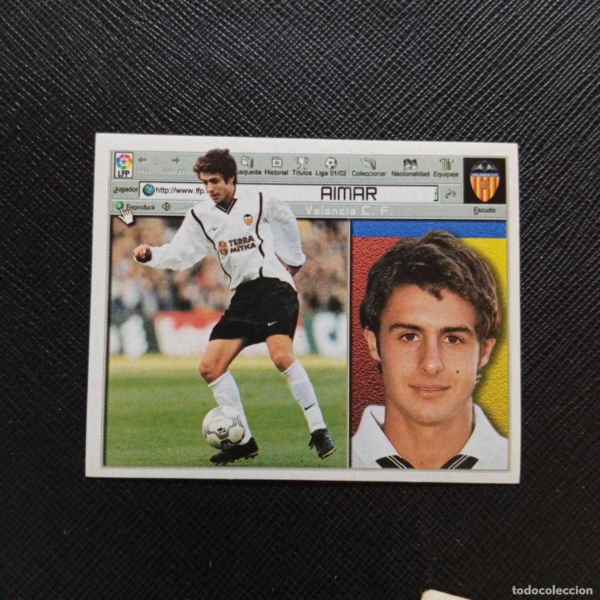 Cromos de f&uacute;tbol: AIMAR VALENCIA ESTE 2001 2002 CROMO FUTBOL 01 02 LIGA - SIN PEGAR - A216 PG415