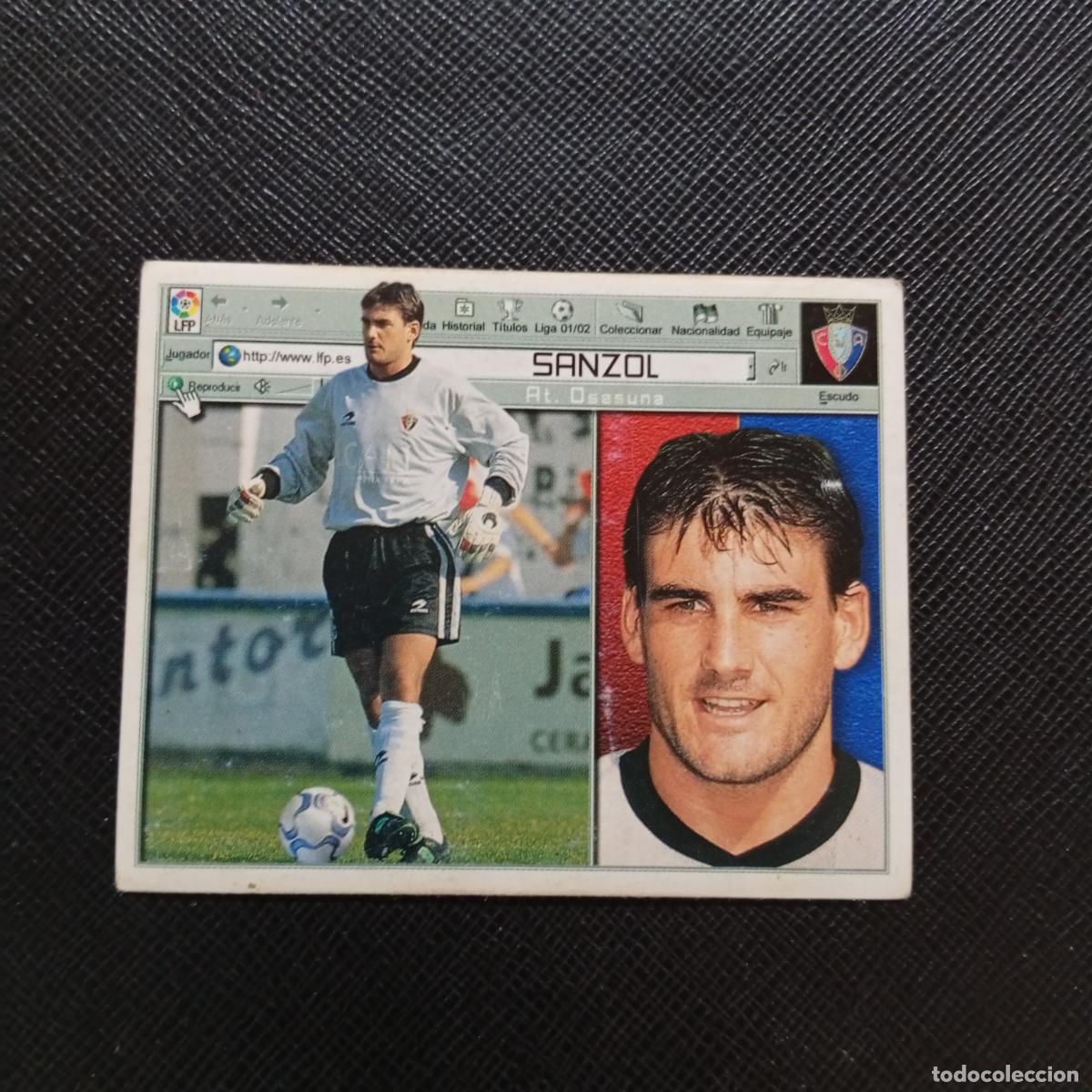 Cromos de f&uacute;tbol: SANZOL OSASUNA ESTE 2001 2002 CROMO FUTBOL 01 02 LIGA - SIN PEGAR - A216 PG415