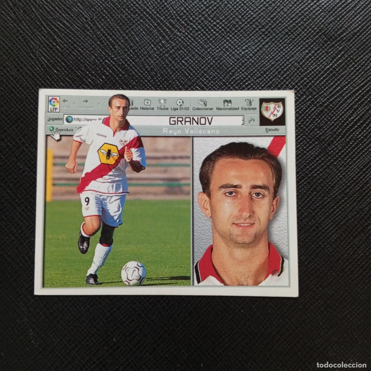 Cromos de f&uacute;tbol: GRANOV RAYO VALLECANO ESTE 2001 2002 CROMO FUTBOL 01 02 LIGA - SIN PEGAR - A216 PG415 COLOCA