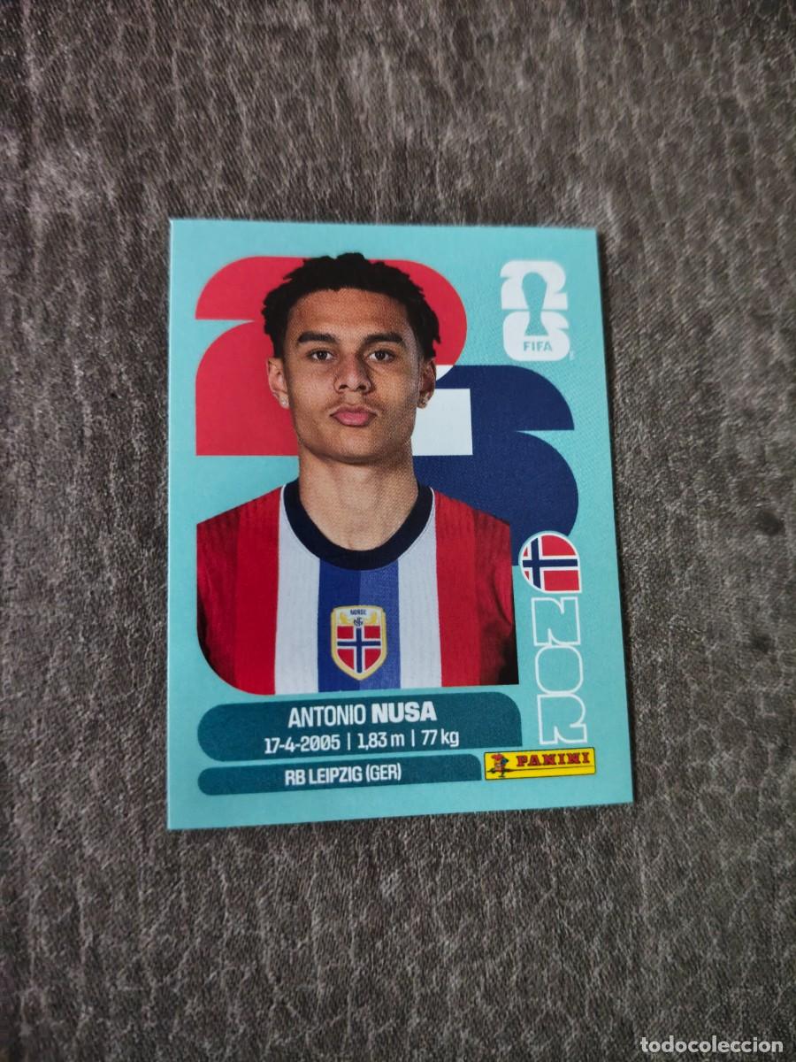 Cromos de f&uacute;tbol: Cromo NOR19 ANTONIO MUSA NORUEGA. Colecci&oacute;n FIFA WORLD CUP 2026 PANINI Nuevo