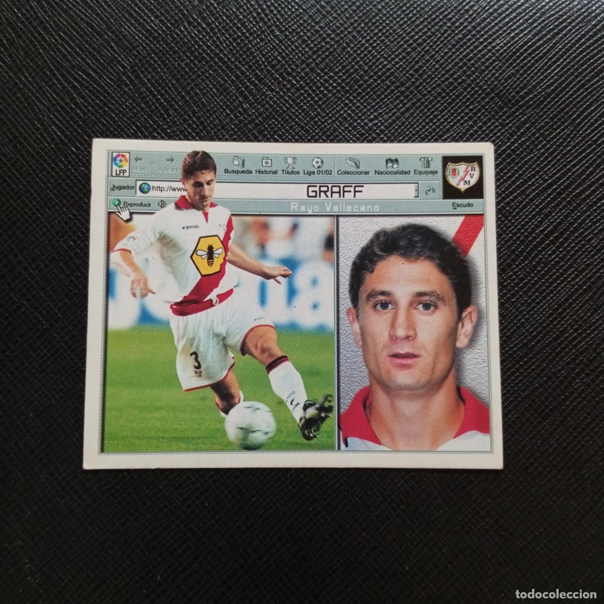 Cromos de f&uacute;tbol: GRAFF RAYO VALLECANO ESTE 2001 2002 CROMO FUTBOL 01 02 LIGA - SIN PEGAR - A216 PG415 COLOCA