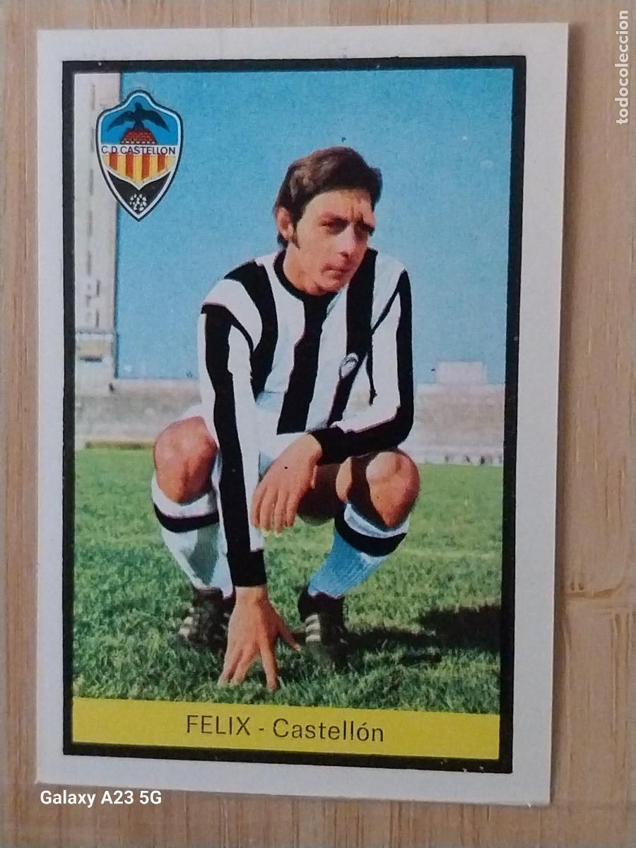 Cromos de f&uacute;tbol: FELIX CASTELL&Oacute;N ED FHER LIGA 1972 72 73 CROMO RECUPERADO VENTANILLA PUNTAS PERFECTAS BE