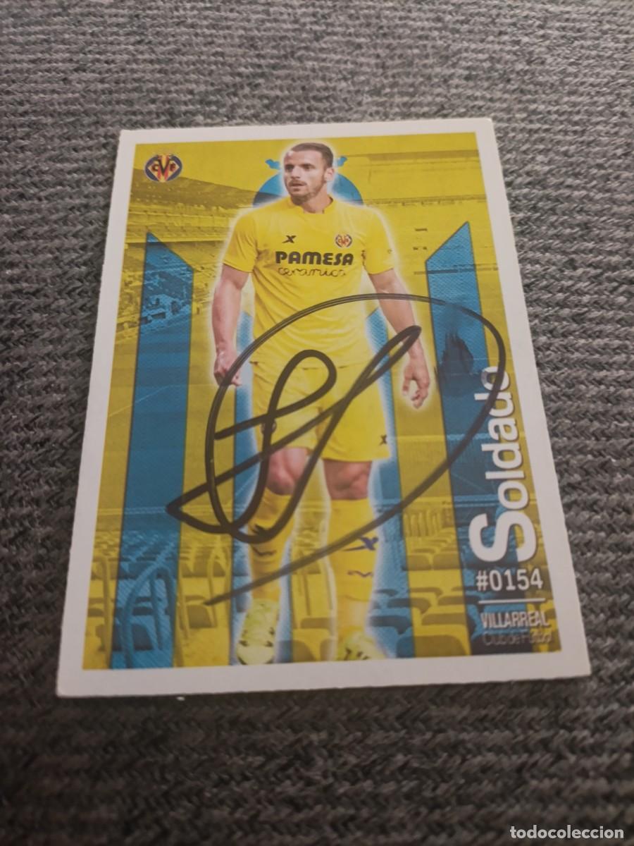 Cromos de f&uacute;tbol: Auto original de Soldado Villarreal