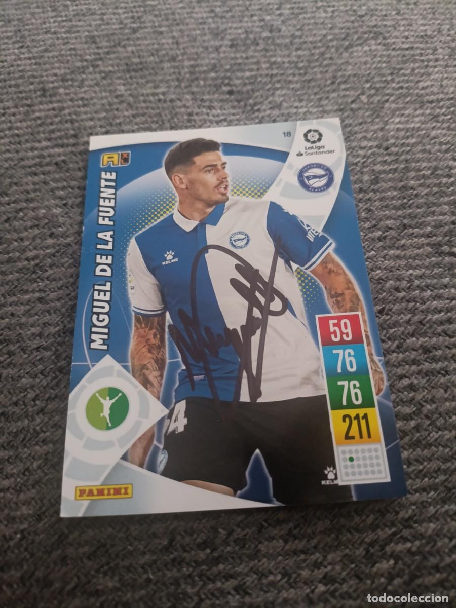 Cromos de f&uacute;tbol: Auto original de Miguel de la Fuente Alav&eacute;s