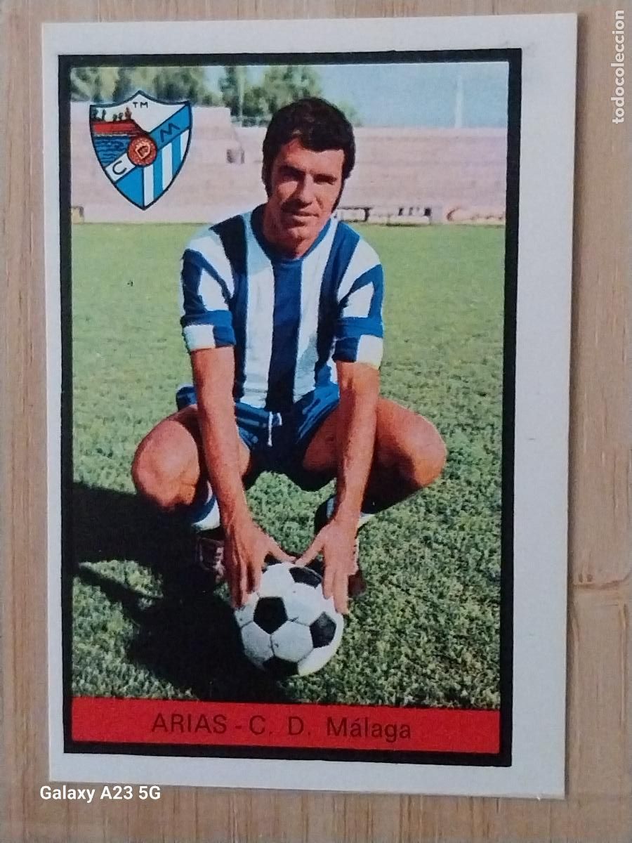 Figurine di Calcio: ARIAS MALAGA ED FHER LIGA 1972 72 73 CROMO RECUPERADO VENTANILLA PUNTAS PERFECTAS BE