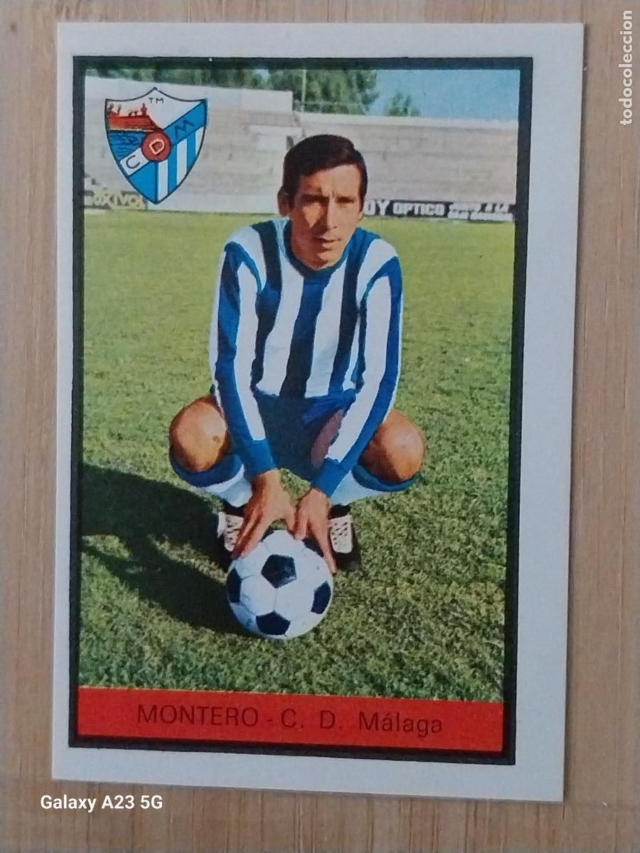 Figurine di Calcio: MONTERO MALAGA ED FHER LIGA 1972 72 73 CROMO RECUPERADO VENTANILLA PUNTAS PERFECTAS BE