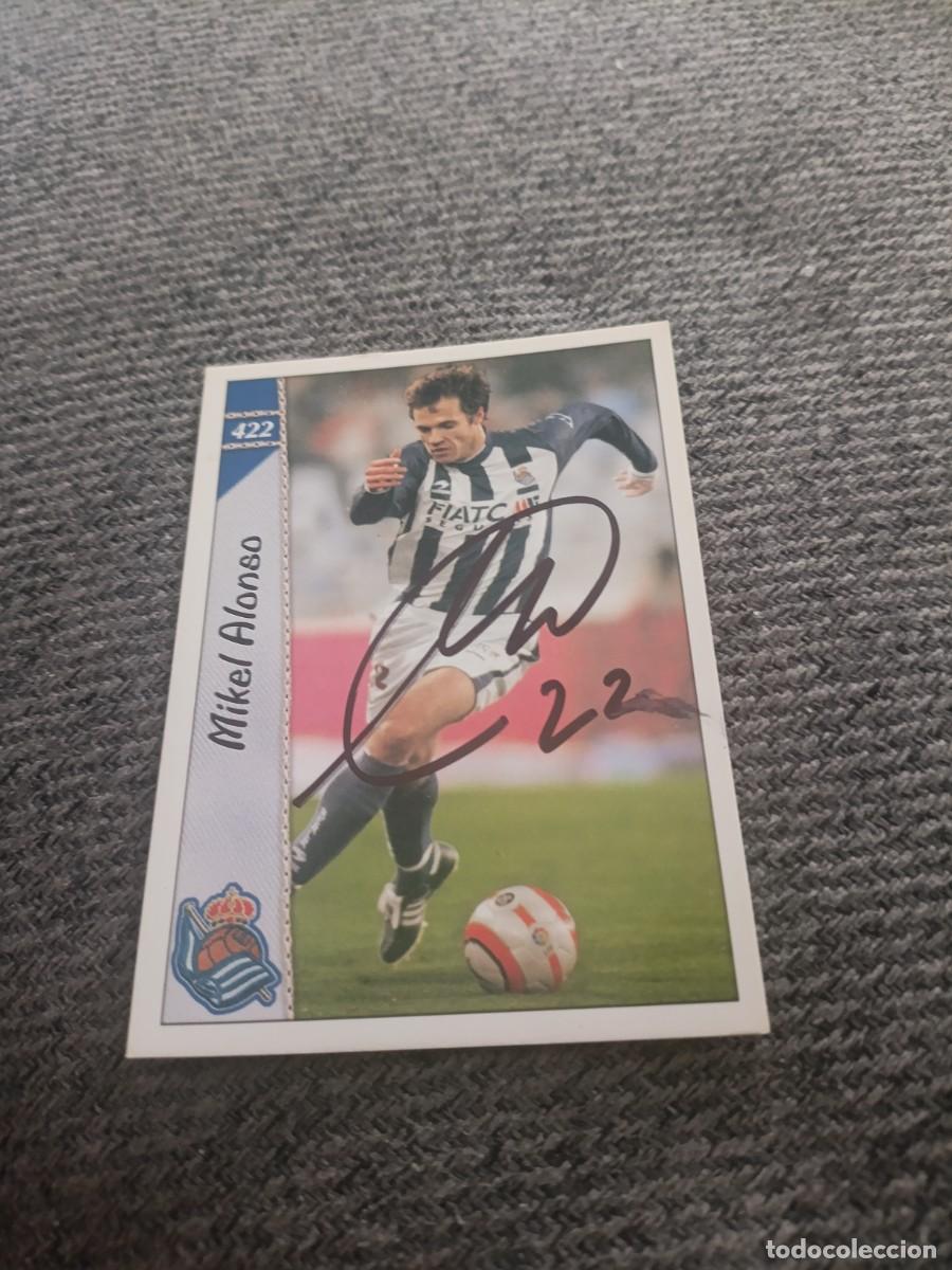 Cromos de f&uacute;tbol: Auto original de Mikel Alonso Real Sociedad