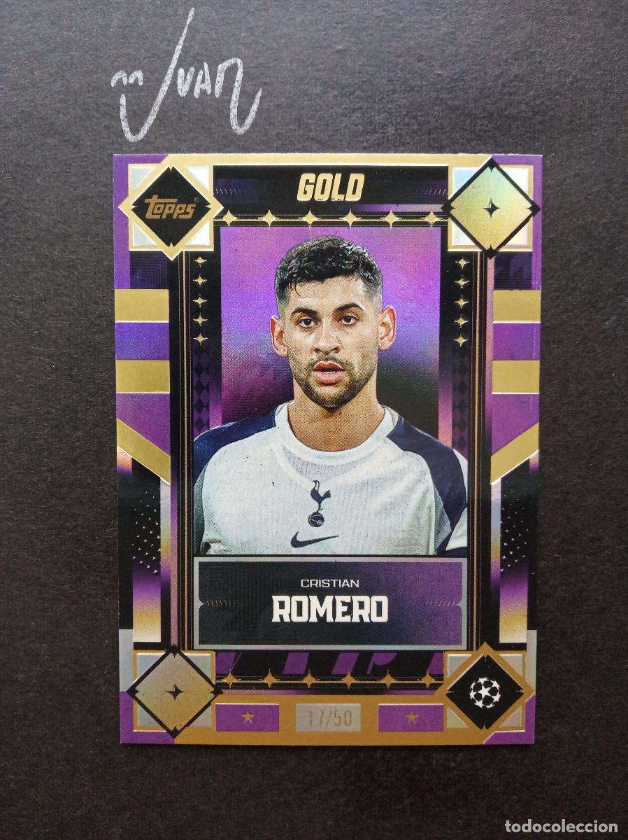 Cromos de f&uacute;tbol: NUMERADA #/50 CRISTIAN CUTI ROMERO ARGENTINA ATLETICO MADRID 2027 27 ⚽ TOPPS &reg; GOLD 2025 2026 25 26
