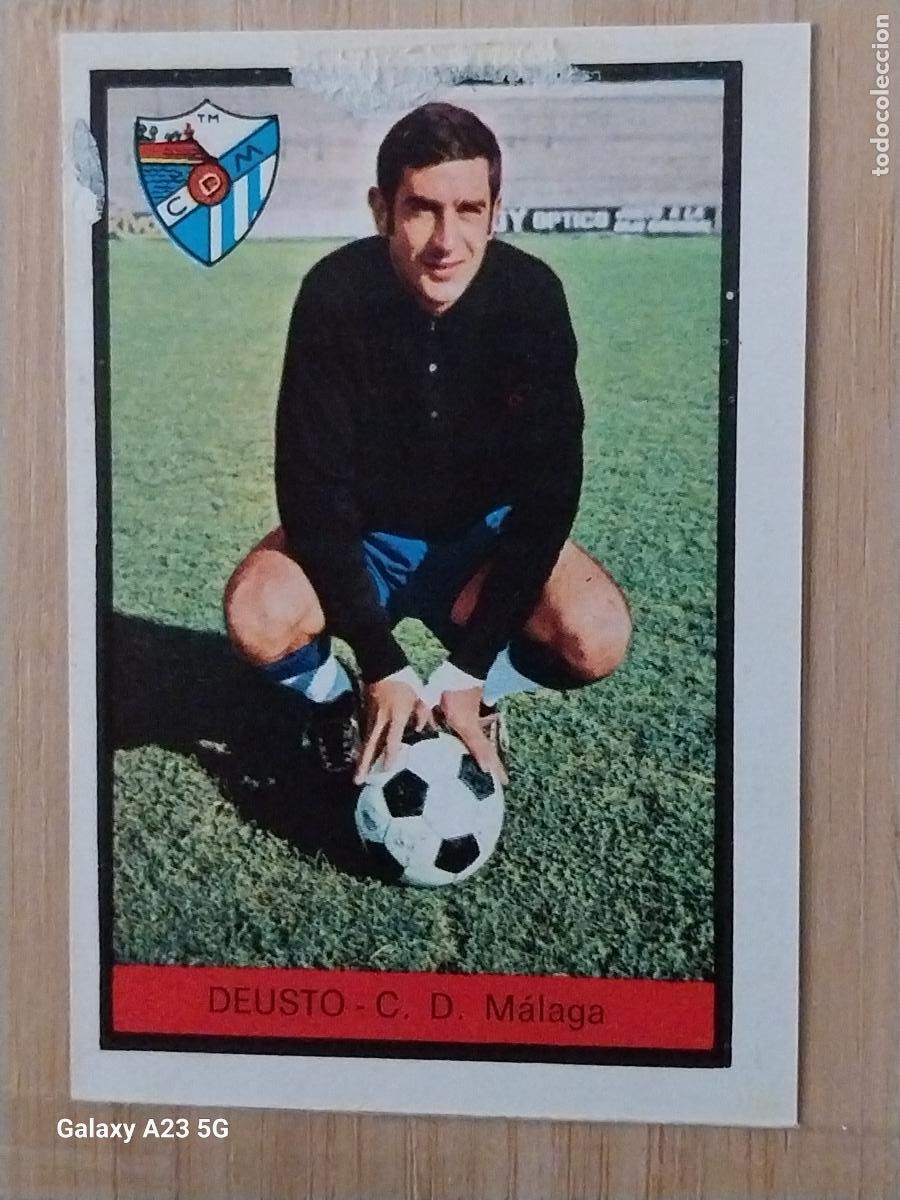 Cromos de f&uacute;tbol: DEUSTO MALAGA ED FHER LIGA 1972 72 73 CROMO RECUPERADO VENTANILLA PUNTAS PERFECTAS BE