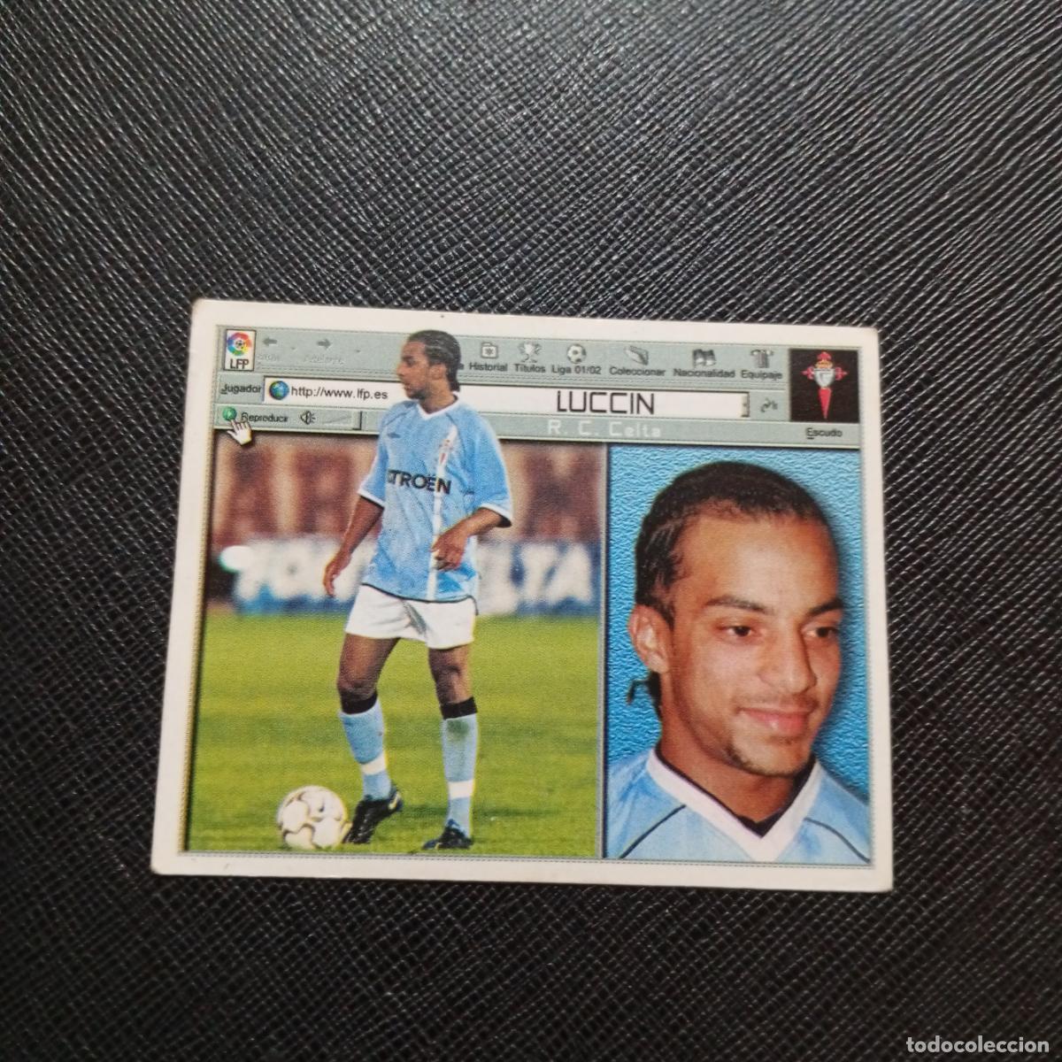 Cromos de f&uacute;tbol: LUCCIN CELTA ESTE 2001 2002 CROMO FUTBOL 01 02 LIGA - SIN PEGAR - A216 PG442 COLOCA
