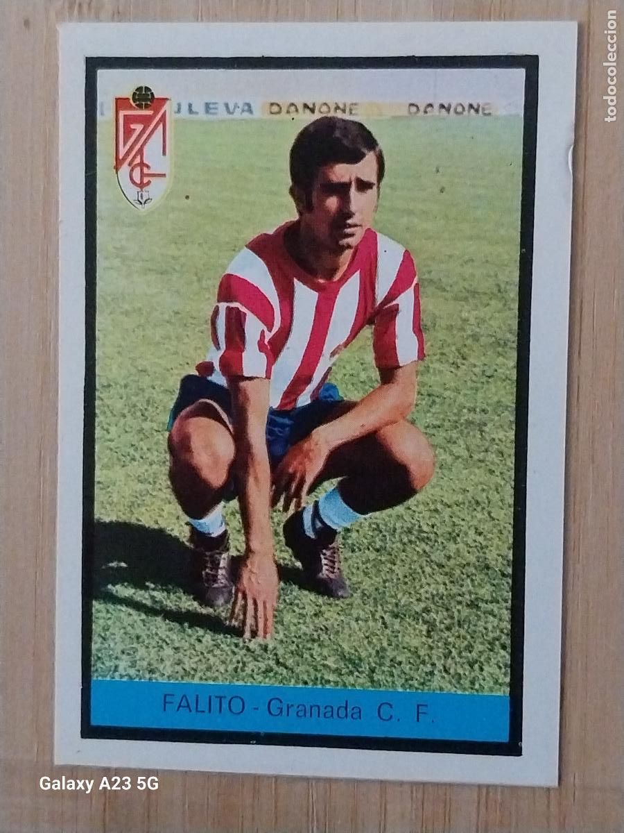 Cromos de f&uacute;tbol: FALITO GRANADA ED FHER LIGA 1972 72 73 CROMO RECUPERADO VENTANILLA PUNTAS PERFECTAS BE