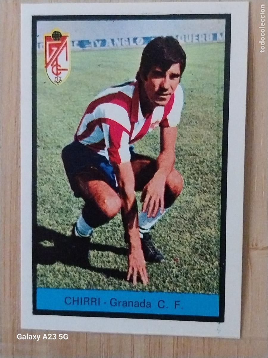Cromos de f&uacute;tbol: CHIRRI GRANADA ED FHER LIGA 1972 72 73 CROMO RECUPERADO VENTANILLA PUNTAS PERFECTAS BE