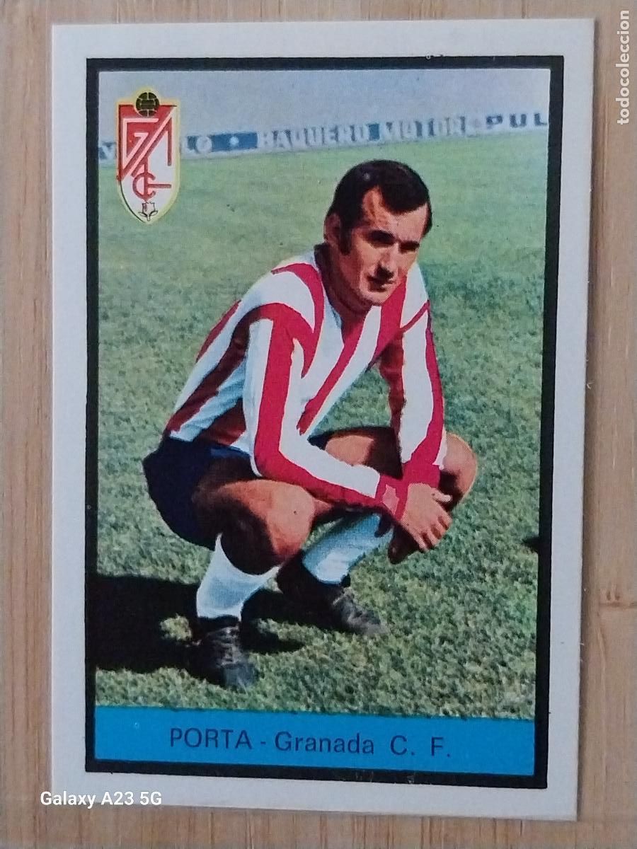 Cromos de f&uacute;tbol: PORTA GRANADA ED FHER LIGA 1972 72 73 CROMO RECUPERADO VENTANILLA PUNTAS PERFECTAS BE