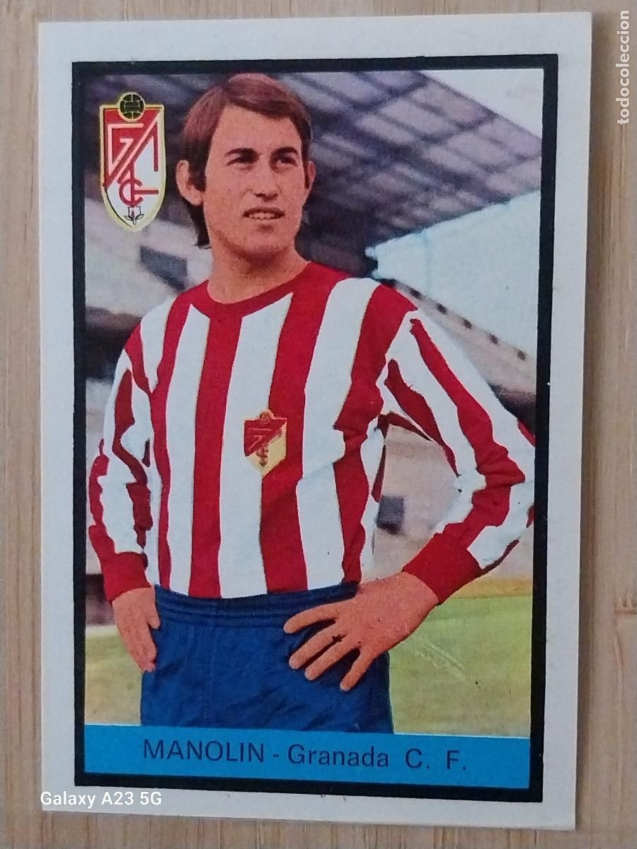 Cromos de f&uacute;tbol: MANOLIN GRANADA ED FHER LIGA 1972 72 73 CROMO RECUPERADO VENTANILLA PUNTAS PERFECTAS BE