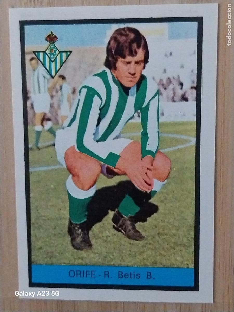 Cromos de f&uacute;tbol: ORIFE BETIS ED FHER LIGA 1972 72 73 CROMO RECUPERADO VENTANILLA PUNTAS PERFECTAS BE