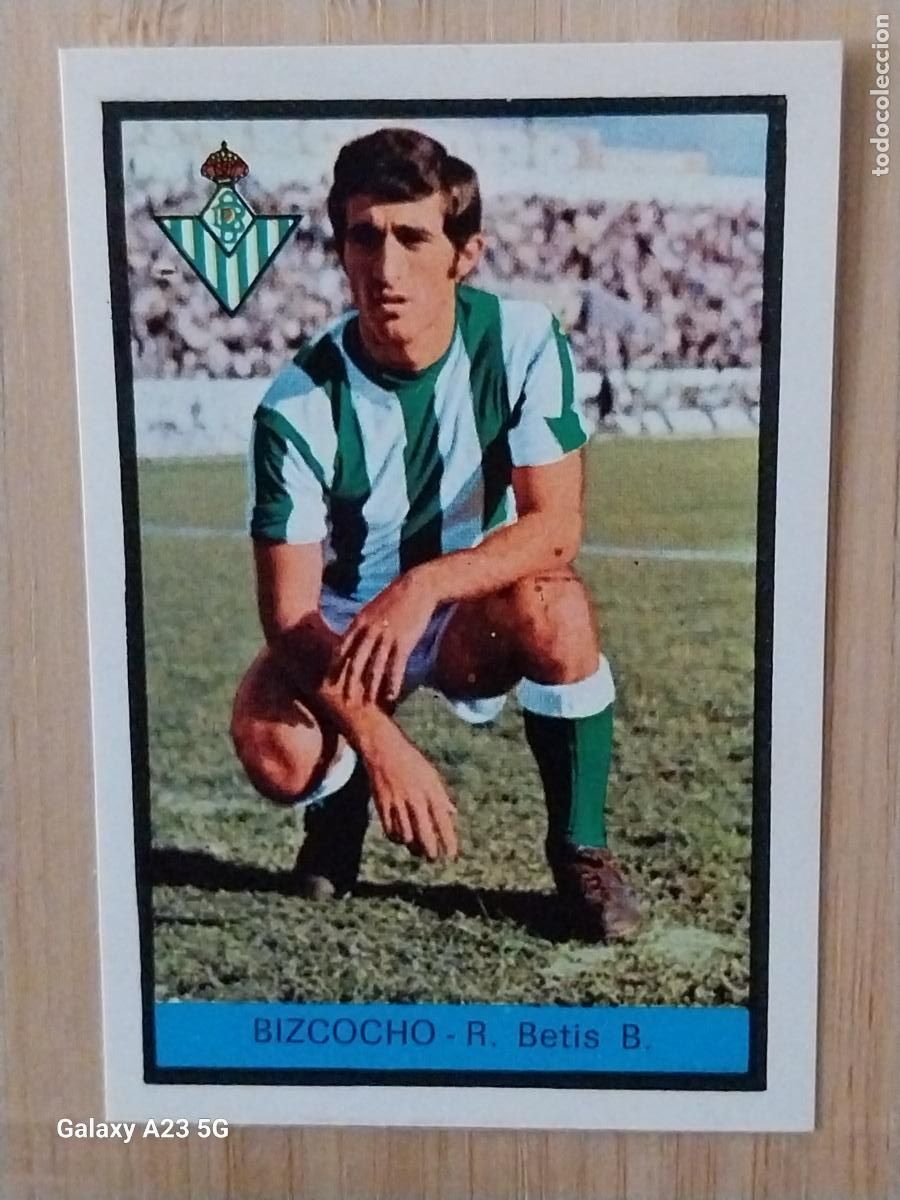 Cromos de f&uacute;tbol: BIZCOCHO BETIS ED FHER LIGA 1972 72 73 CROMO RECUPERADO VENTANILLA PUNTAS PERFECTAS BE