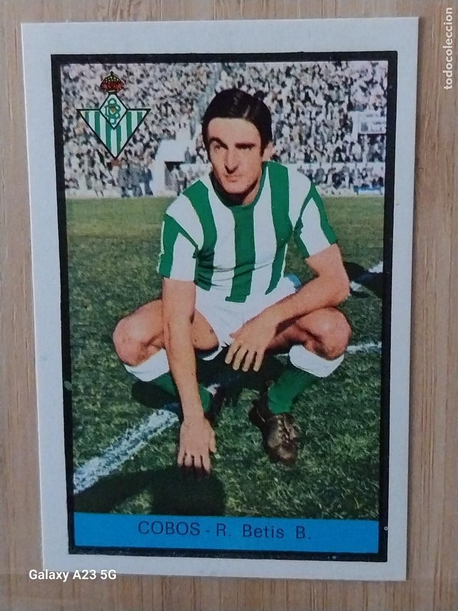 Cromos de f&uacute;tbol: COBOS BETIS ED FHER LIGA 1972 72 73 CROMO RECUPERADO VENTANILLA PUNTAS PERFECTAS BE