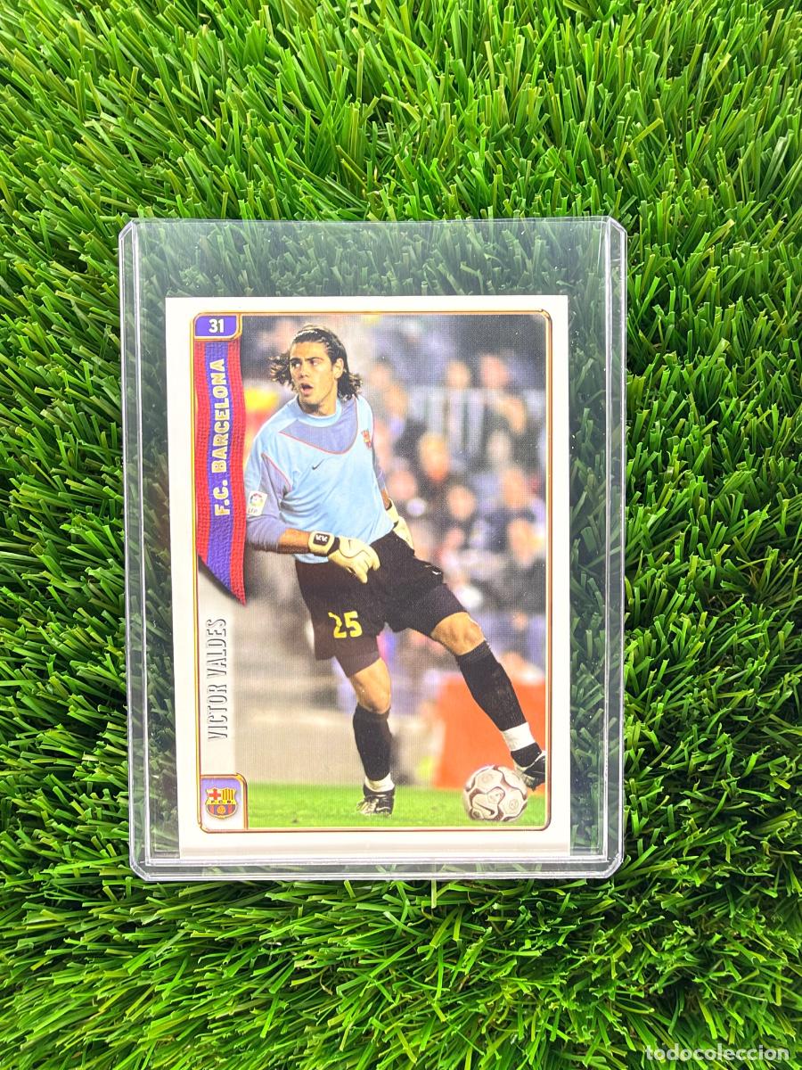 Cromos de f&uacute;tbol: N&ordm; 31 V&iacute;ctor Vald&eacute;s FC Barcelona Mundicromo Fichas de La Liga 04 05