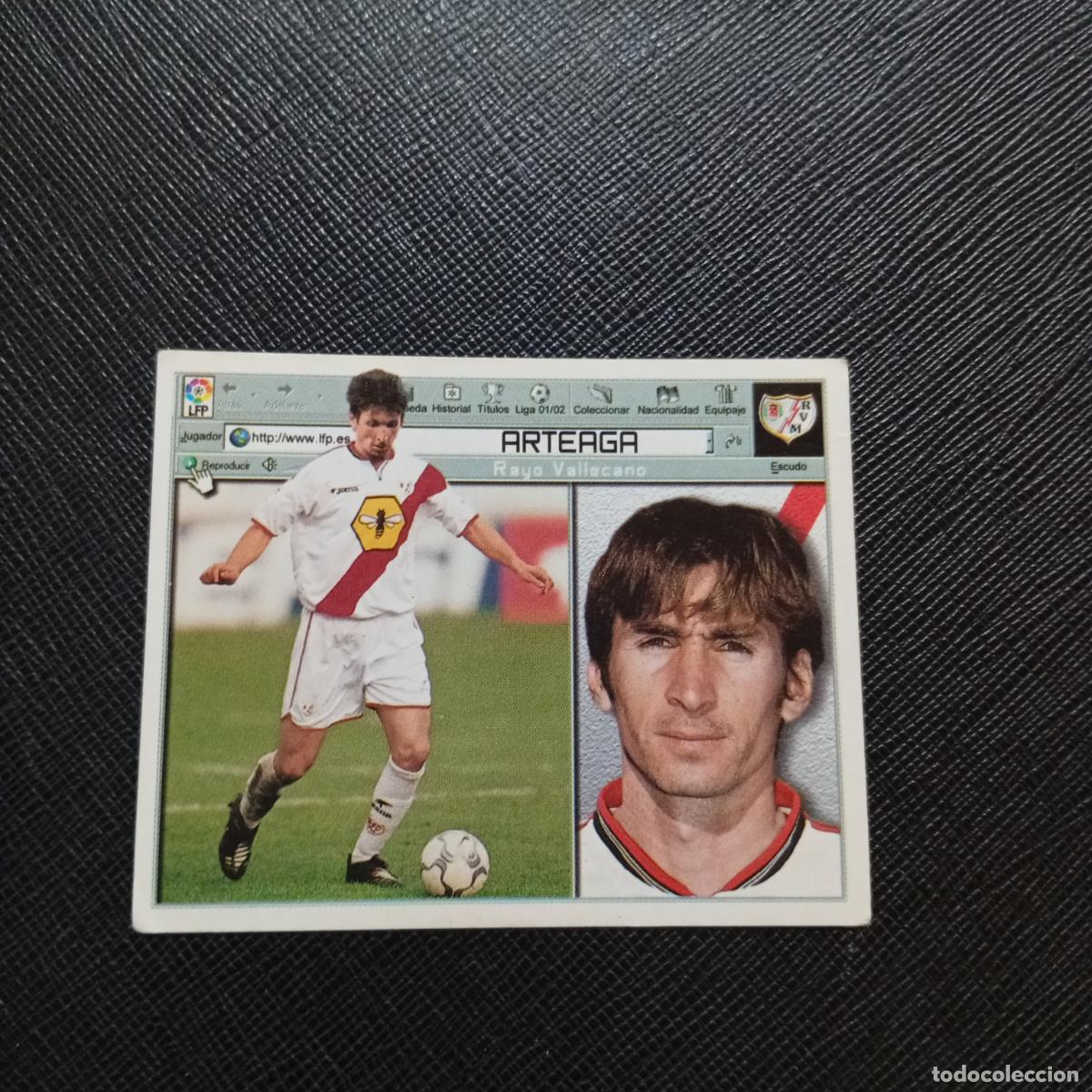 Cromos de f&uacute;tbol: ARTEAGA RAYO VALLECANO ESTE 2001 2002 CROMO FUTBOL 01 02 LIGA - SIN PEGAR - A216 PG424 FICHAJE 7