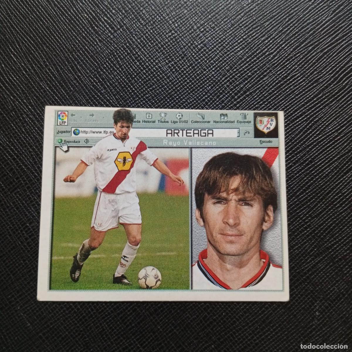 Cromos de f&uacute;tbol: ARTEAGA RAYO VALLECANO ESTE 2001 2002 CROMO FUTBOL 01 02 LIGA - SIN PEGAR - A216 PG424 FICHAJE 7 b