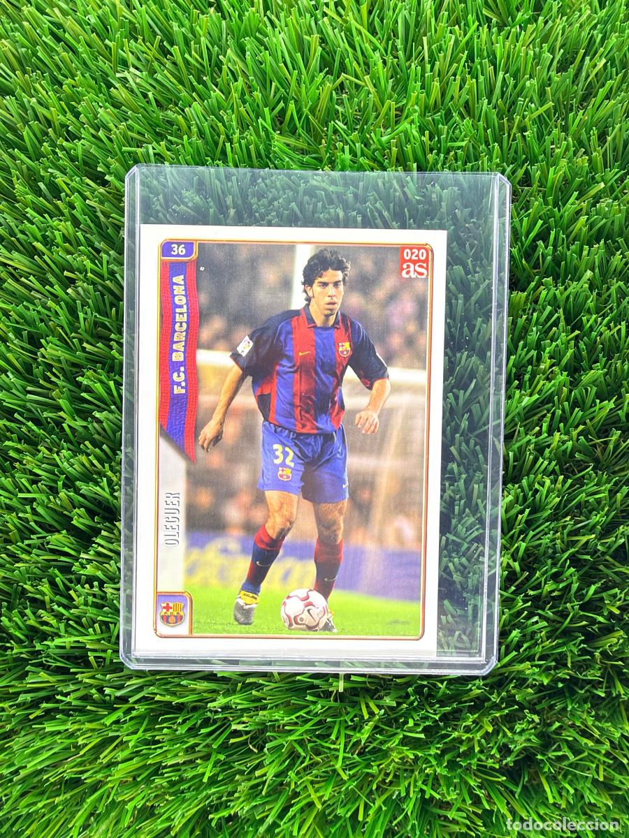 Cromos de f&uacute;tbol: N&ordm; 36 Oleguer FC Barcelona Mundicromo Fichas de La Liga 04 05