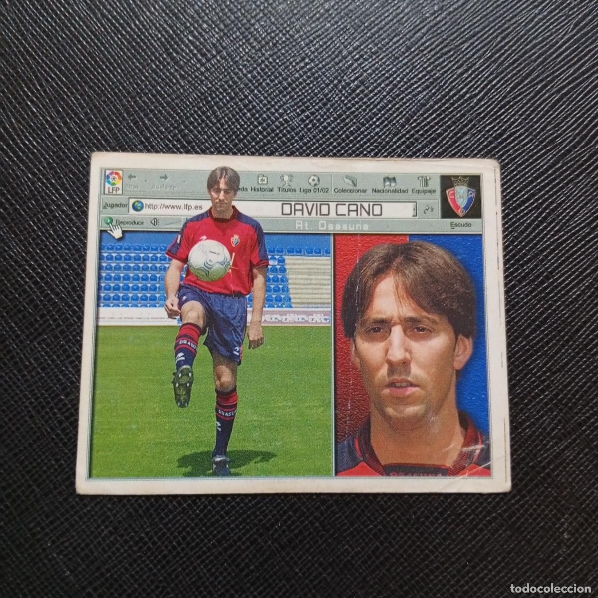 Cromos de f&uacute;tbol: DAVID CANO OSASUNA ESTE 2001 2002 CROMO FUTBOL 01 02 LIGA - SIN PEGAR - A216 PG424 FICHAJE 8