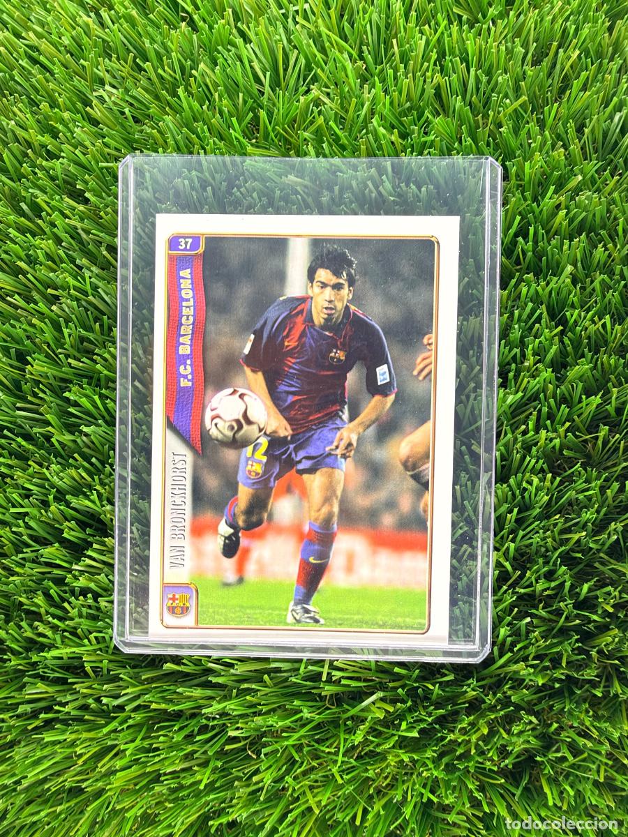 Cromos de f&uacute;tbol: N&ordm; 37 Van Bronckhorst FC Barcelona Mundicromo Fichas de La Liga 04 05