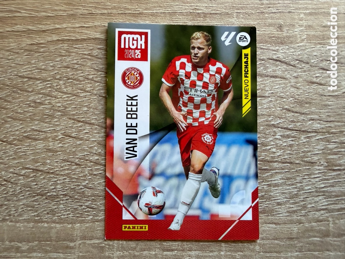 Cromos de f&uacute;tbol: 452 VAN DE BEEK NUEVO FICHAJE MEGACRACKS MGK 2024 2025 24 25 GIRONA FC