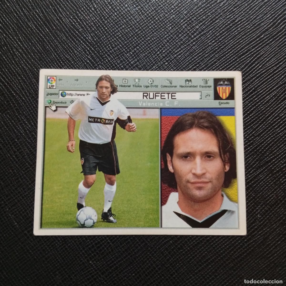 Cromos de f&uacute;tbol: RUFETE VALENCIA ESTE 2001 2002 CROMO FUTBOL 01 02 LIGA - SIN PEGAR - A216 PG424 FICHAJE 9