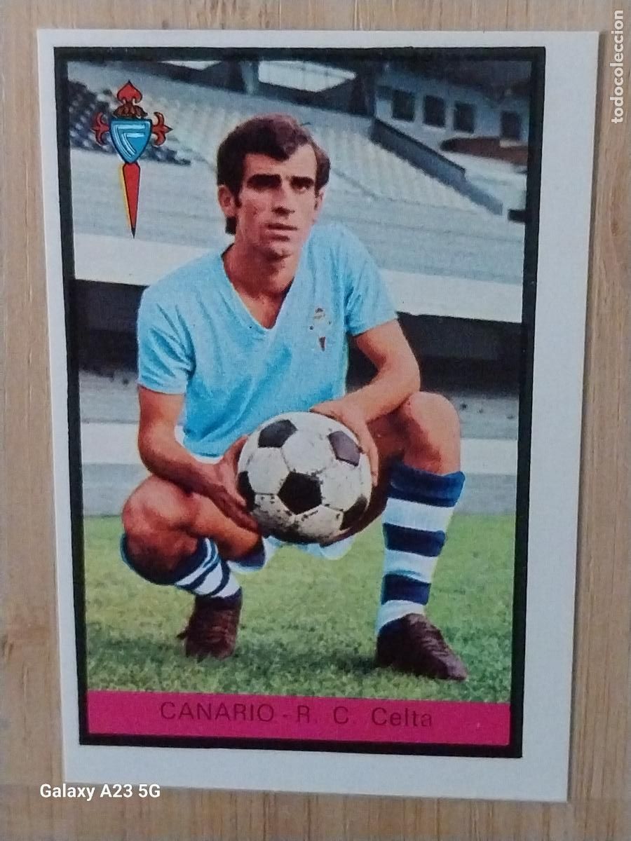 Cromos de Futebol: CANARIO CELTA ED FHER LIGA 1972 72 73 CROMO RECUPERADO VENTANILLA PUNTAS PERFECTAS BE