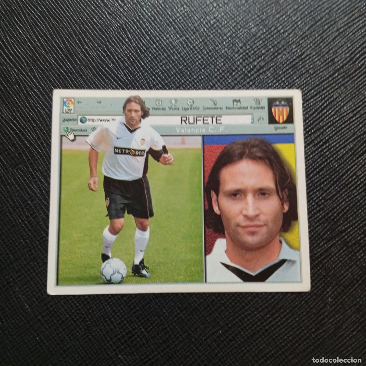 Cromos de Futebol: RUFETE VALENCIA ESTE 2001 2002 CROMO FUTBOL 01 02 LIGA - SIN PEGAR - A216 PG442 FICHAJE 9