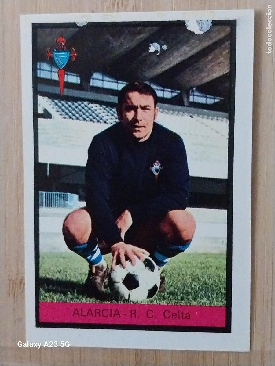 Cromos de Futebol: ALARCIA CELTA ED FHER LIGA 1972 72 73 CROMO RECUPERADO VENTANILLA PUNTAS PERFECTAS BE