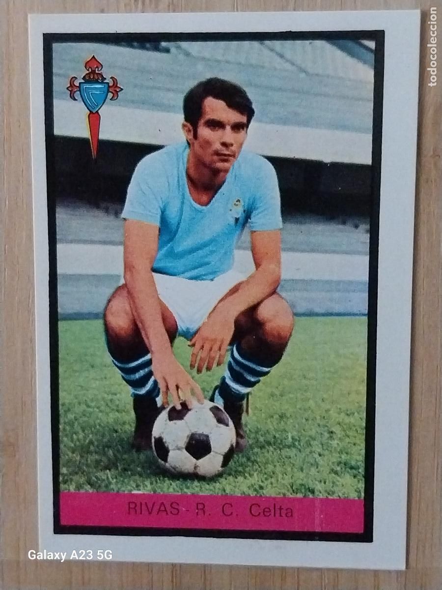 Cromos de Futebol: RIVAS CELTA ED FHER LIGA 1972 72 73 CROMO RECUPERADO VENTANILLA PUNTAS PERFECTAS BE