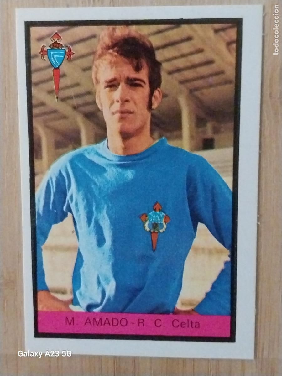 Cromos de Futebol: M AMADO CELTA ED FHER LIGA 1972 72 73 CROMO RECUPERADO VENTANILLA PUNTAS PERFECTAS BE