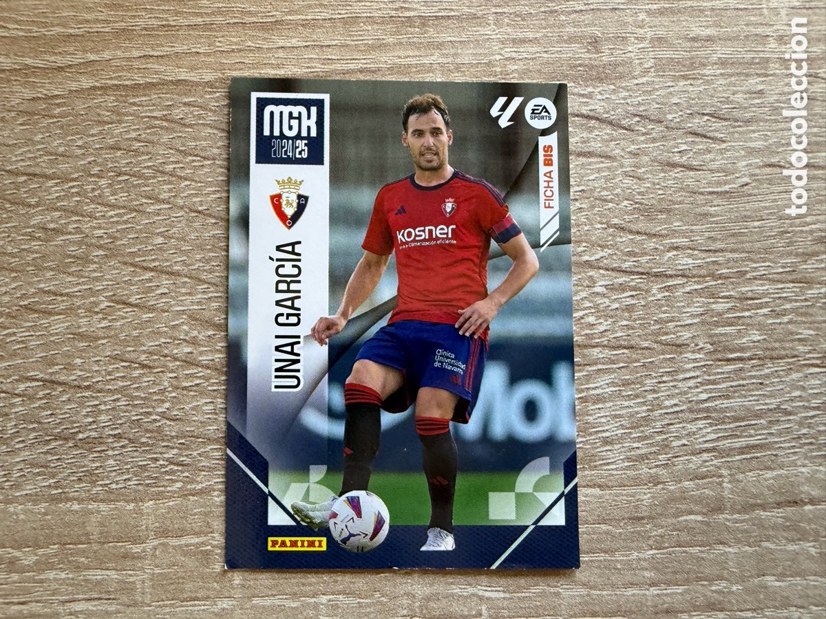 Cromos de Futebol: 259 BIS UNAI GARC&Iacute;A FICHA BIS MEGACRACKS MGK 2024 2025 24 25 CA OSASUNA