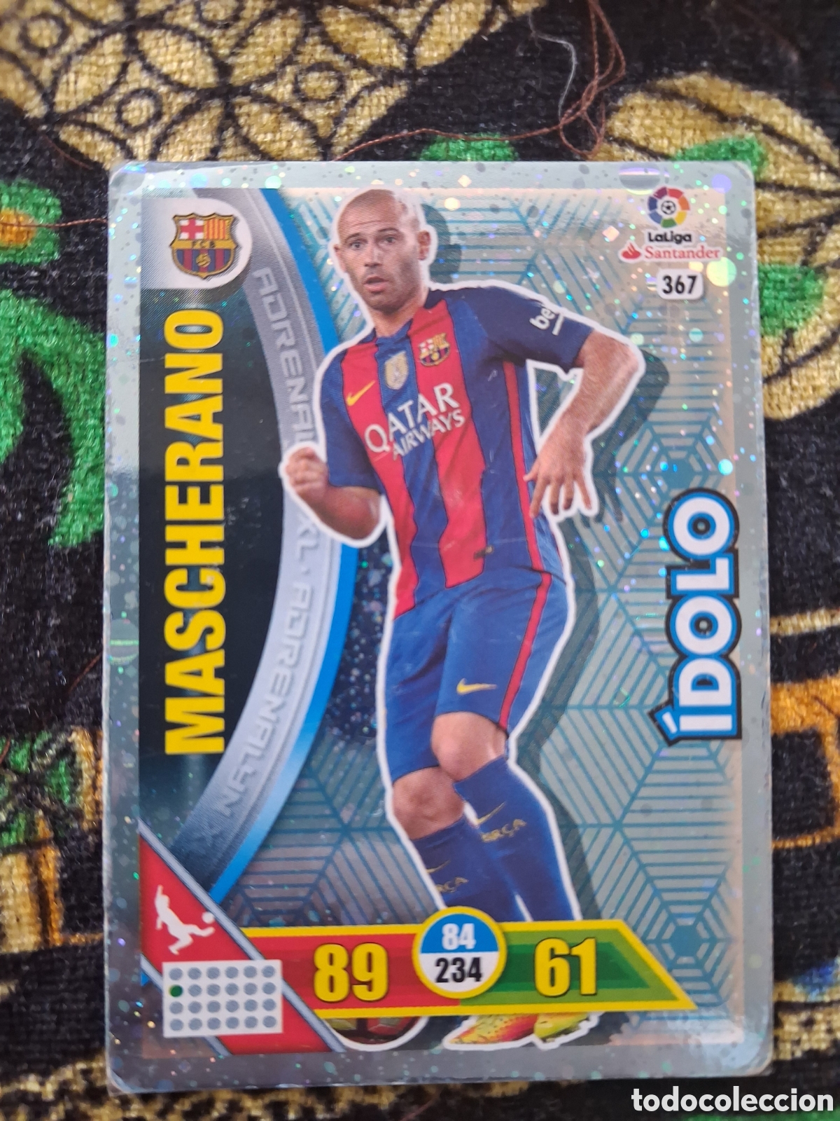 Cromos de Futebol: Cromo card Adrenalyn 16 17 &iacute;dolo 367 Mascherano Barcelona