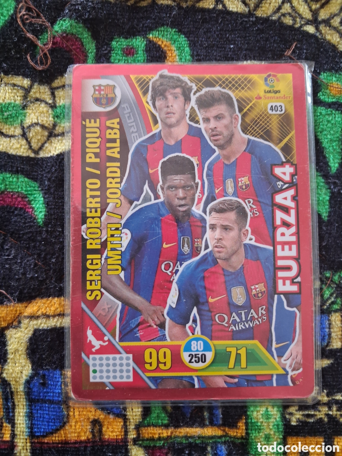 Cromos de Futebol: 403 FUERZA 4 FC BARCELONA FICHAS ALBUM ADRENALYN XL 2016 2017 16 17