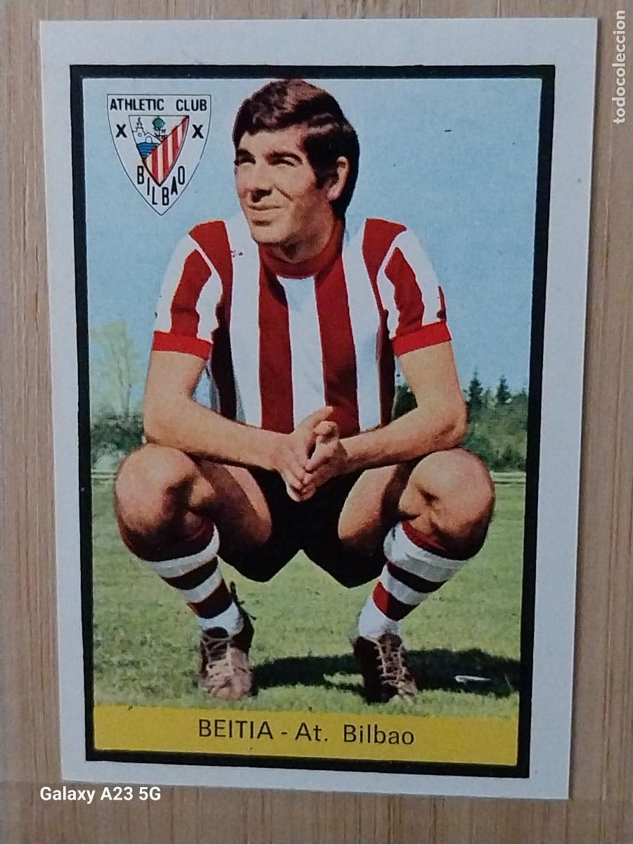 Cromos de Futebol: BEITIA ATHLETIC BILBAO ED FHER LIGA 1972 72 73 CROMO RECUPERADO VENTANILLA PUNTAS PERFECTAS BE