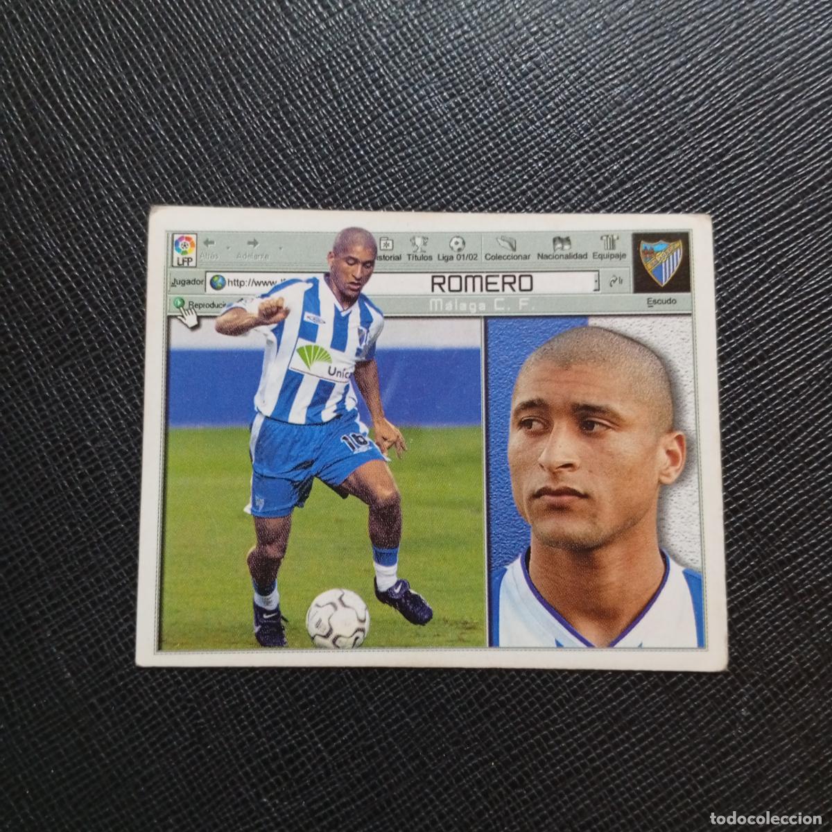 Cromos de f&uacute;tbol: ROMERO MALAGA ESTE 2001 2002 CROMO FUTBOL 01 02 LIGA - SIN PEGAR - A216 PG433 FICHAJE 15