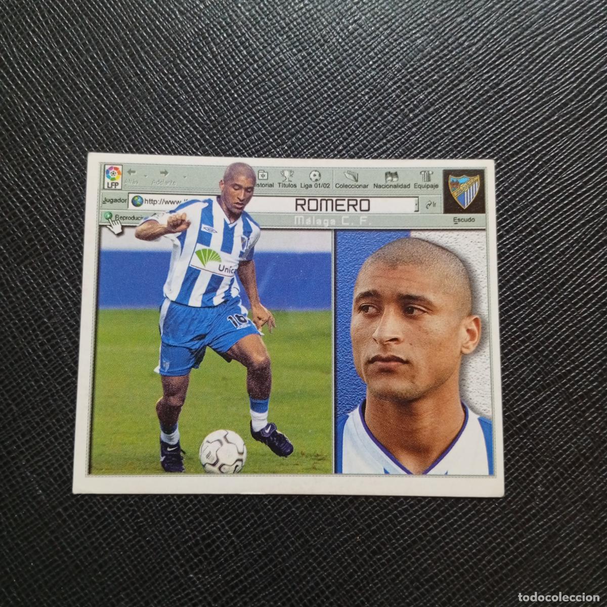 Cromos de f&uacute;tbol: ROMERO MALAGA ESTE 2001 2002 CROMO FUTBOL 01 02 LIGA - SIN PEGAR - A216 PG433 FICHAJE 15 B