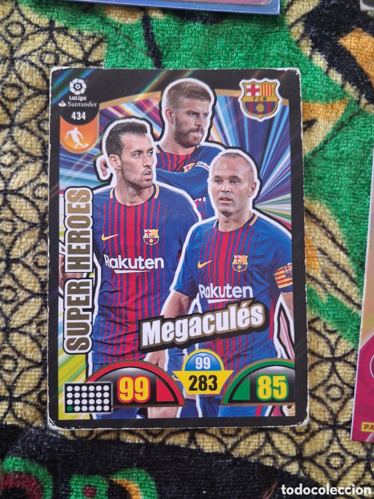 Cromos de f&uacute;tbol: 434 barcelona megacules super heroes adrenalyn 2017 2018 17 18 trading car