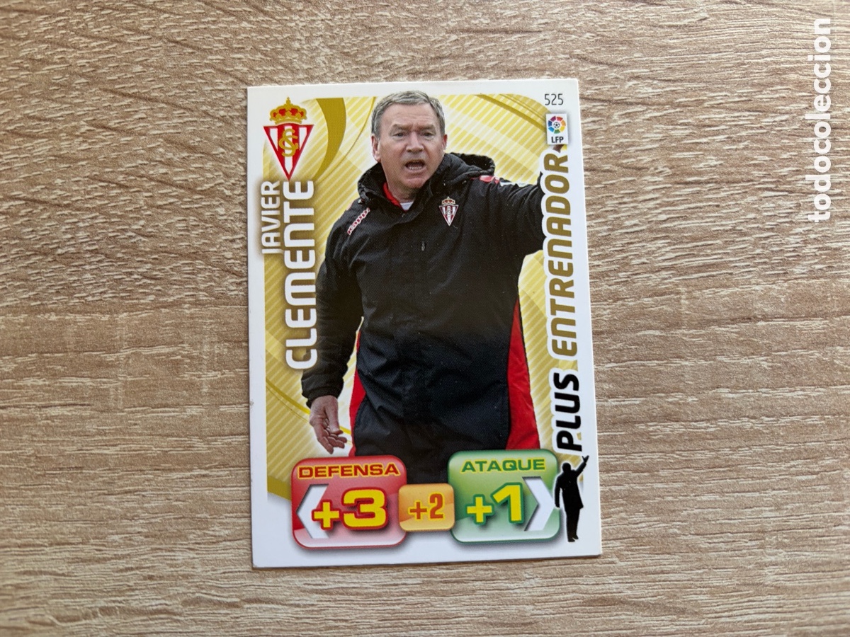 Cromos de f&uacute;tbol: 525 JAVIER CLEMENTE PLUS ENTRENADOR ADRENALYN XL 2011 2012 11 12 SPORTING DE GIJ&Oacute;N