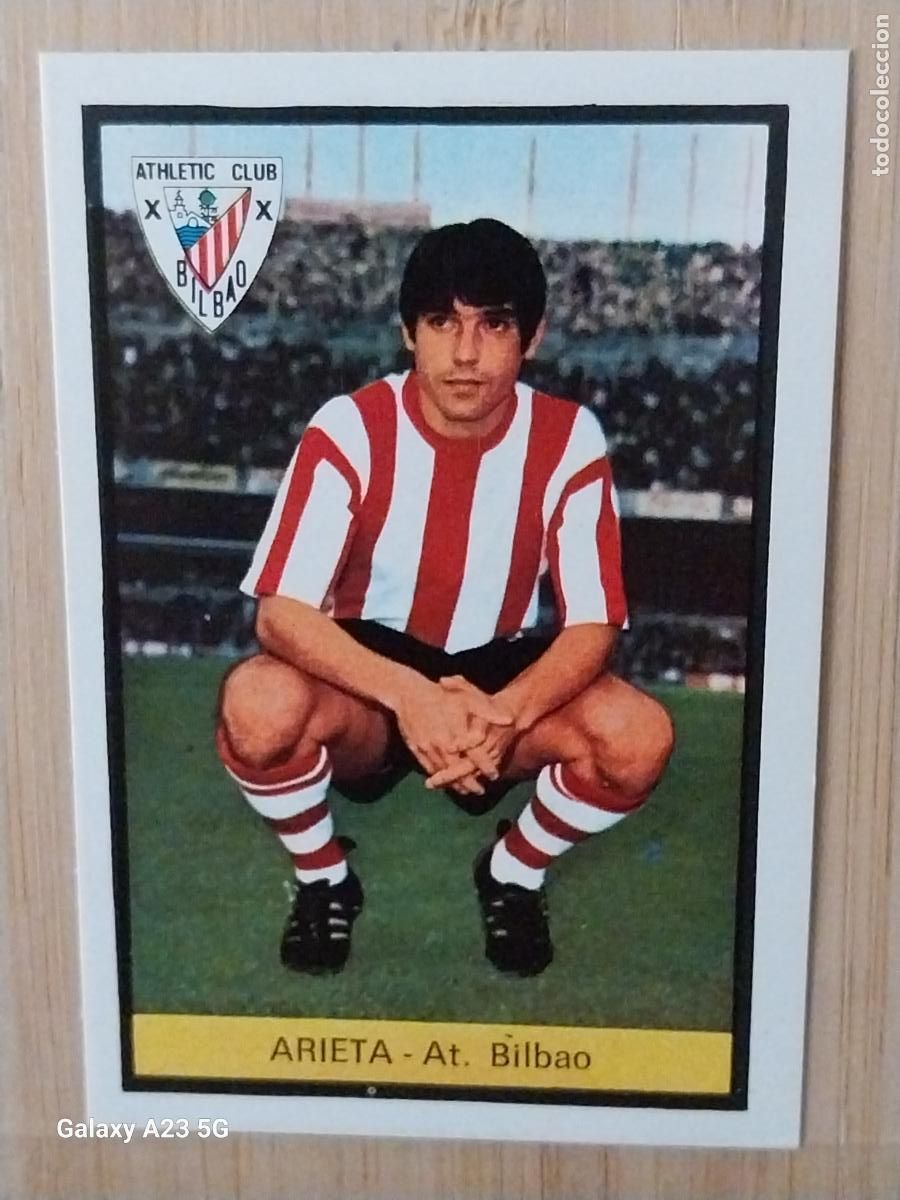 Cromos de f&uacute;tbol: ARIETA ATHLETIC BILBAO ED FHER LIGA 1972 72 73 CROMO RECUPERADO VENTANILLA PUNTAS PERFECTAS BE