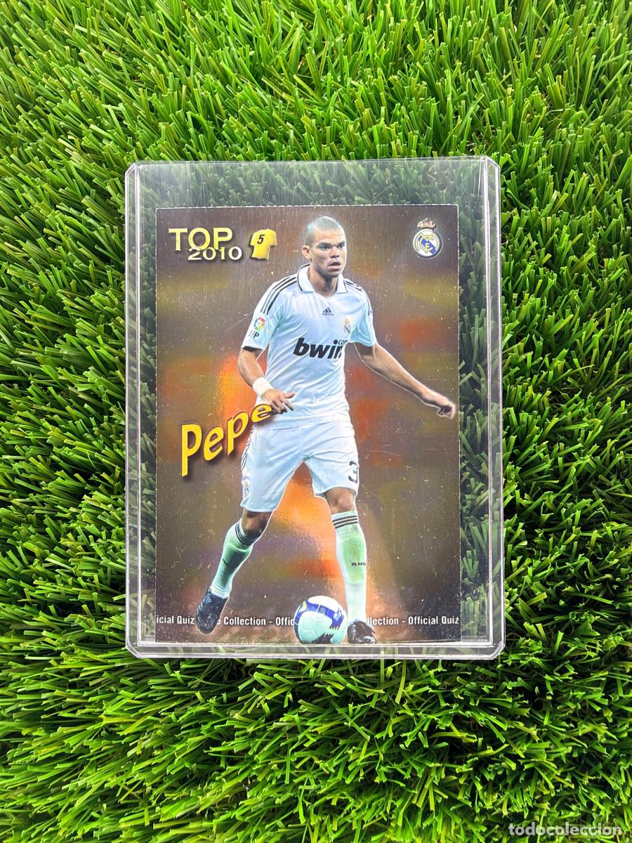 Cromos de f&uacute;tbol: N&ordm; 569 Pepe Top Bronce Real Madrid CF Mundicromo Fichas de La Liga 09 10