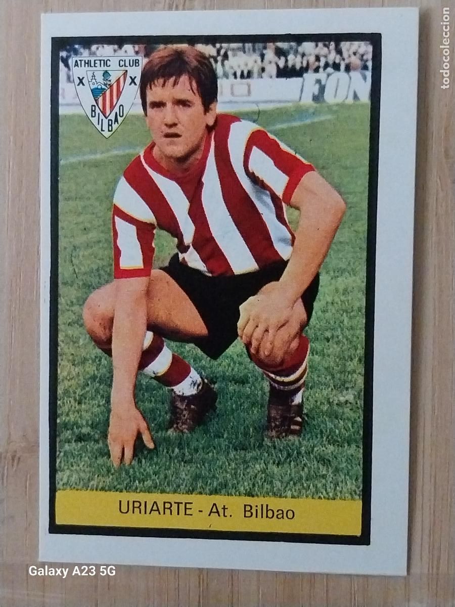 Cromos de Futebol: URIARTE ATHLETIC BILBAO ED FHER LIGA 1972 72 73 CROMO RECUPERADO VENTANILLA PUNTAS PERFECTAS BE