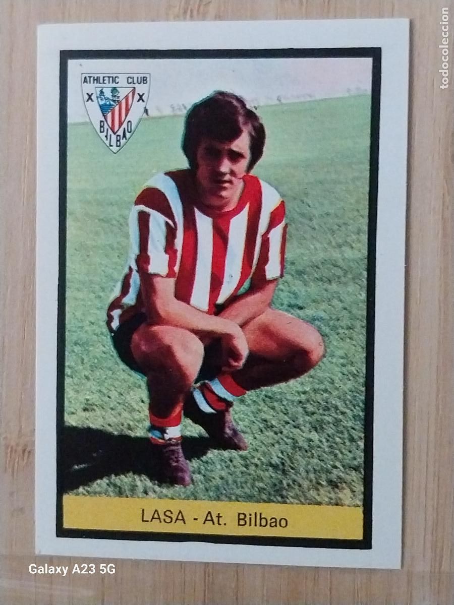 Cromos de f&uacute;tbol: LASA ATHLETIC BILBAO ED FHER LIGA 1972 72 73 CROMO RECUPERADO VENTANILLA PUNTAS PERFECTAS BE