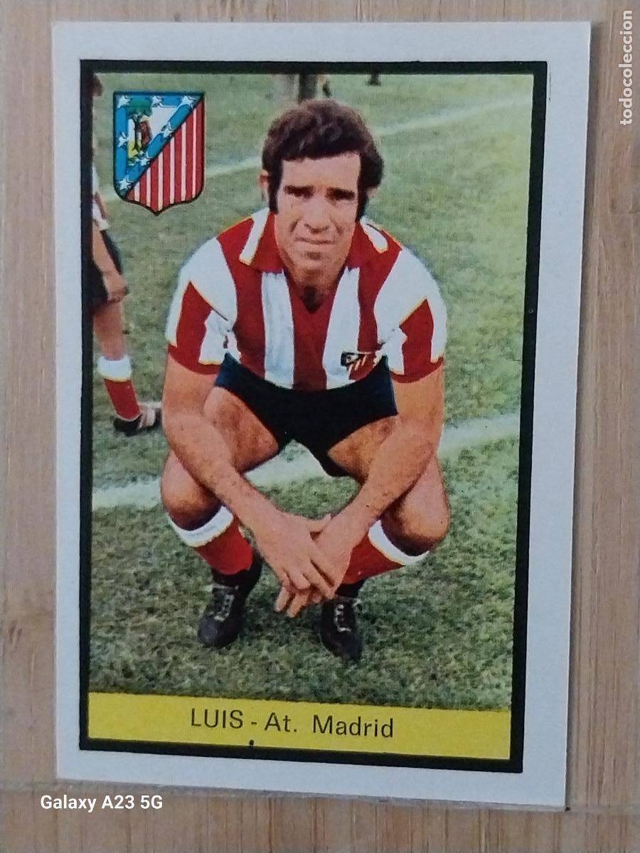 Cromos de f&uacute;tbol: ARAGONES AT ATLETICO MADRID ED FHER LIGA 1972 72 73 CROMO RECUPERADO VENTANILLA PUNTAS PERFECTAS BE